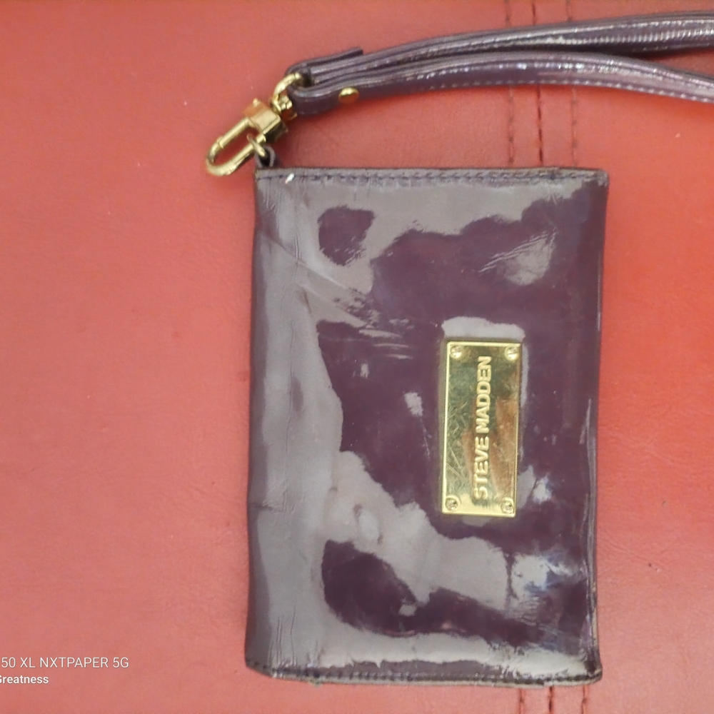 Steve Madden Purple Wristlet